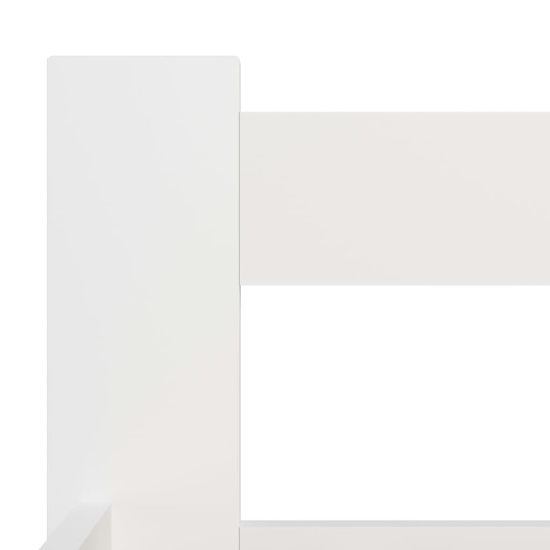 Produktbild för Sängram vit massiv furu 160x200 cm