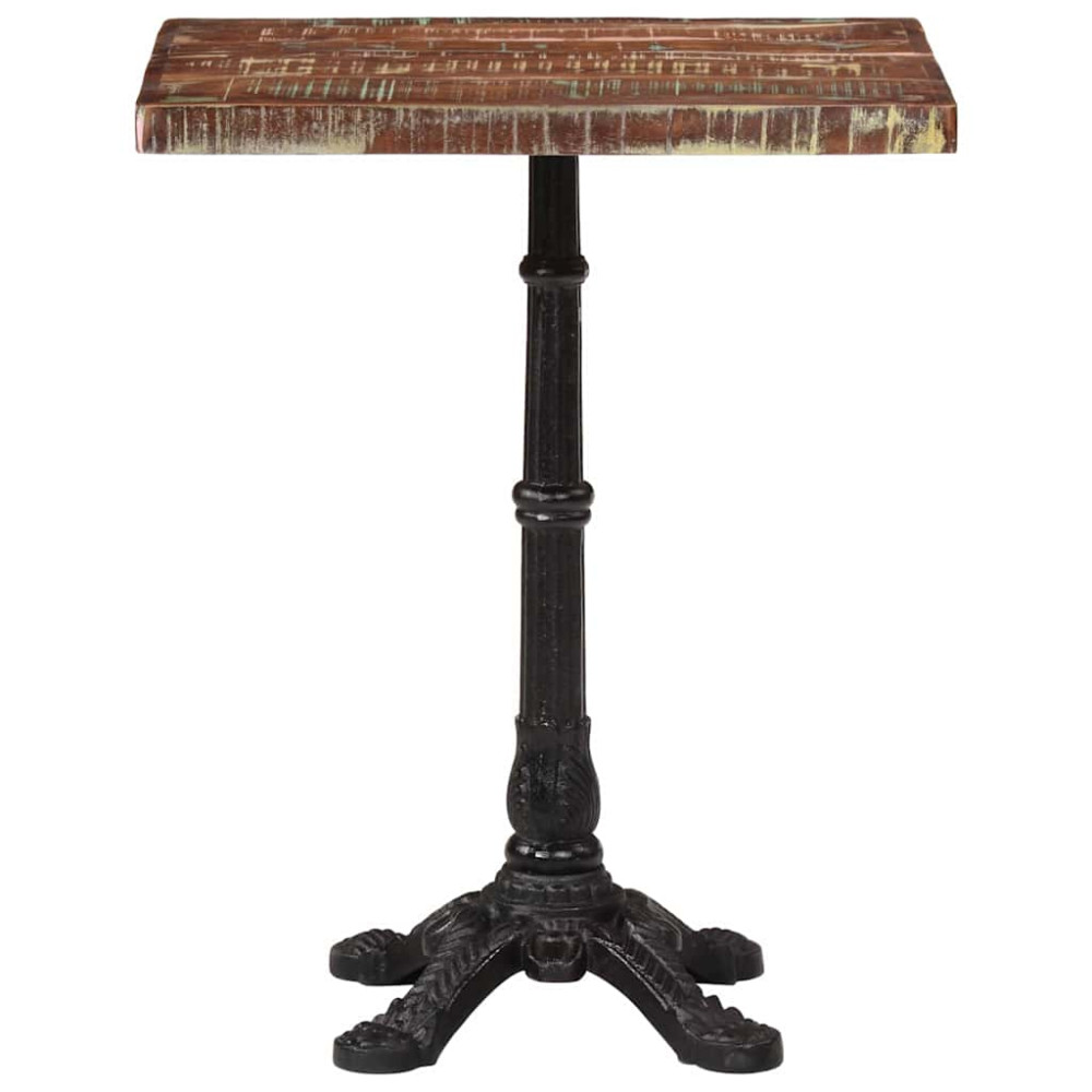 Produktbild för Cafébord 60x60x76 cm massivt återvunnet trä