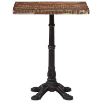 Produktbild för Cafébord 60x60x76 cm massivt återvunnet trä