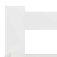 Miniatyr av produktbild för Sängram vit massiv furu 140x200 cm