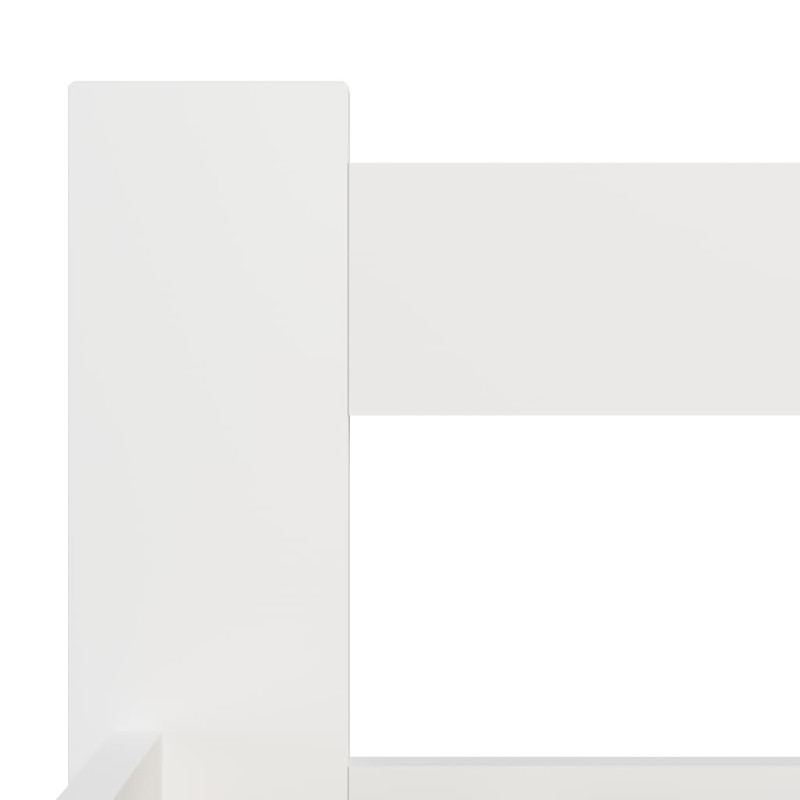 Produktbild för Sängram vit massiv furu 140x200 cm
