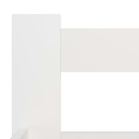Miniatyr av produktbild för Sängram vit massiv furu 180x200 cm