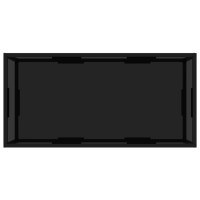 Miniatyr av produktbild för Soffbord svart 100x50x35 cm härdat glas