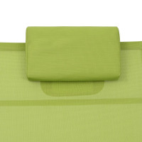 Produktbild för Solsäng aluminium och textilen grön