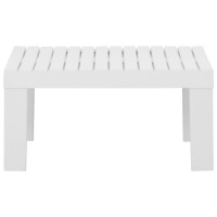 Miniatyr av produktbild för Loungebord för trädgården plast vit