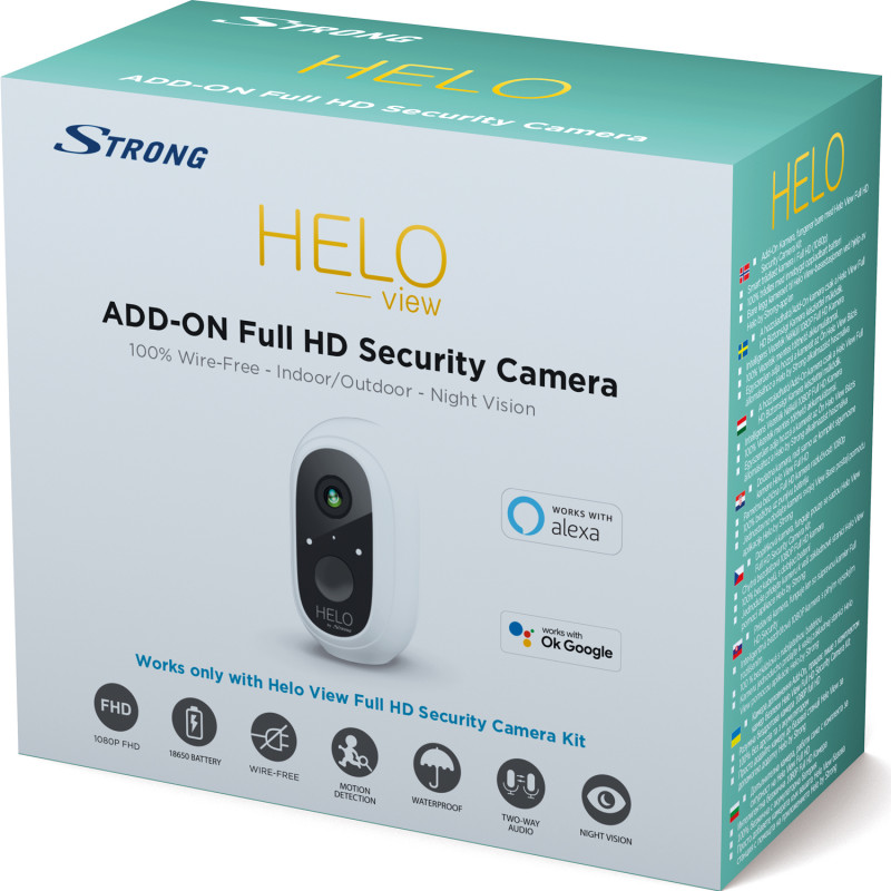 Produktbild för HELO IP-kamera Utbyggn 1080p Inom-/utom Trådl