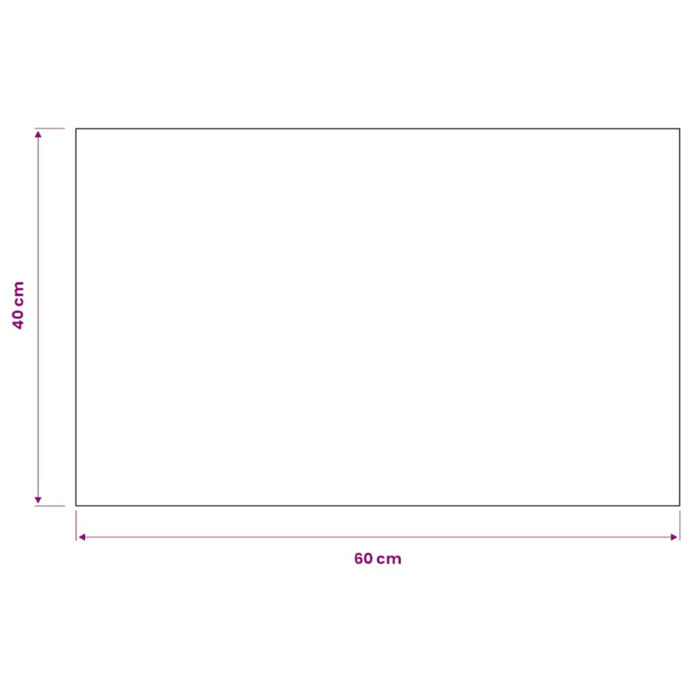Produktbild för Dörrmatta rektangulär tuftad svart 40x60 cm