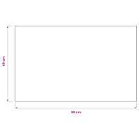 Produktbild för Dörrmatta rektangulär tuftad svart 40x60 cm