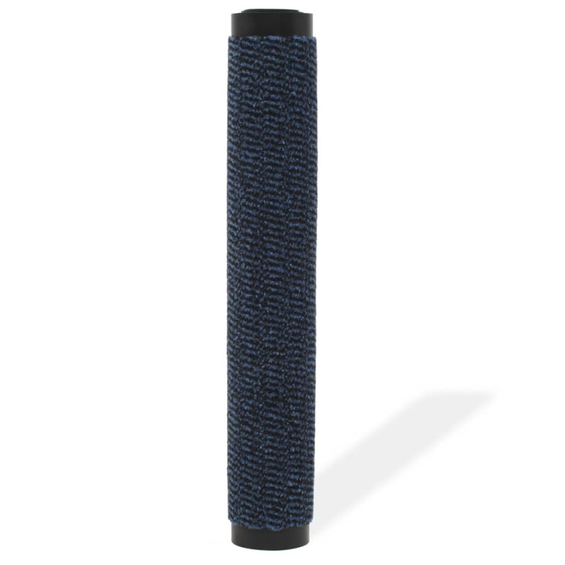 Produktbild för Dörrmatta rektangulär tuftad blå 40x60 cm