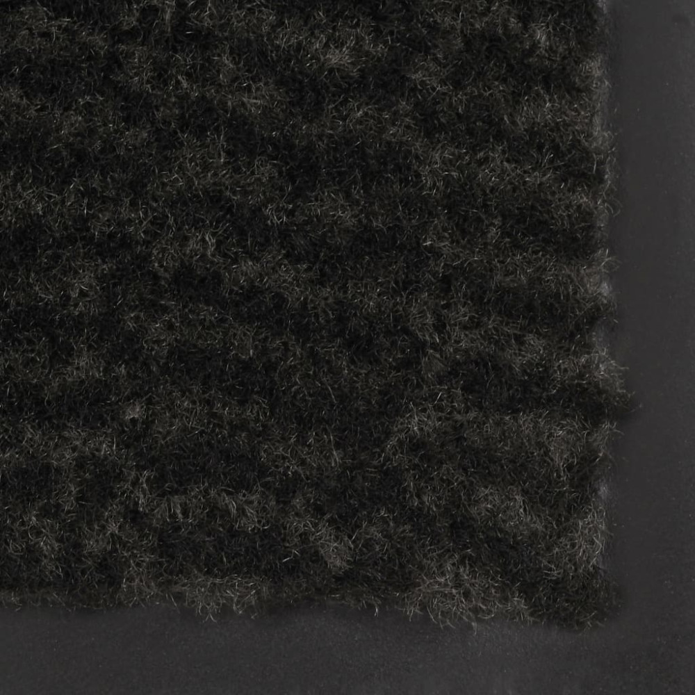 Produktbild för Dörrmatta rektangulär tuftad svart 80x120 cm