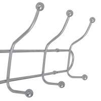 Miniatyr av produktbild för Klädhängare i stål med 12 krokar 2 st