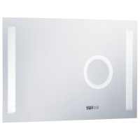 Produktbild för Badrumsspegel LED med touch-sensor 100x60 cm