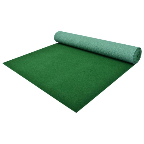 vidaXL Konstgräs med halkskydd PP 5x1 m grön