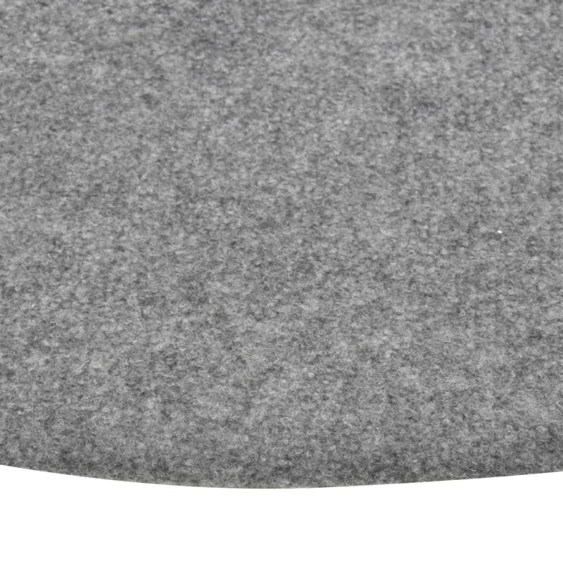 Produktbild för Konstgräs med halkskydd dia. 95 cm grå rund