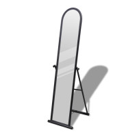 Miniatyr av produktbild för Fristående spegel 152 cm svart