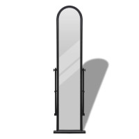 Miniatyr av produktbild för Fristående spegel 152 cm svart