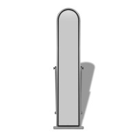 Miniatyr av produktbild för Fristående spegel full längd rektangulär grå