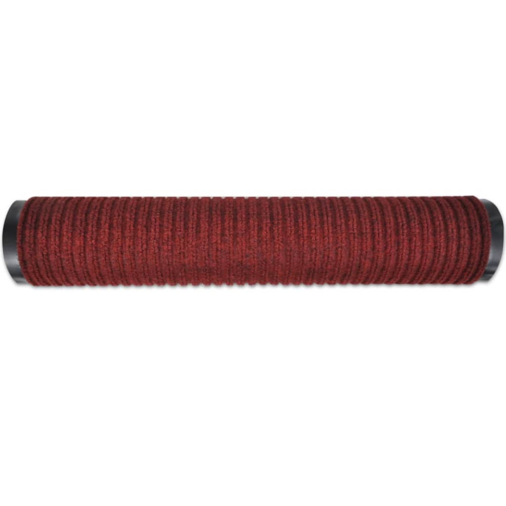 Produktbild för Dörrmatta röd 90 x 120 cm PVC