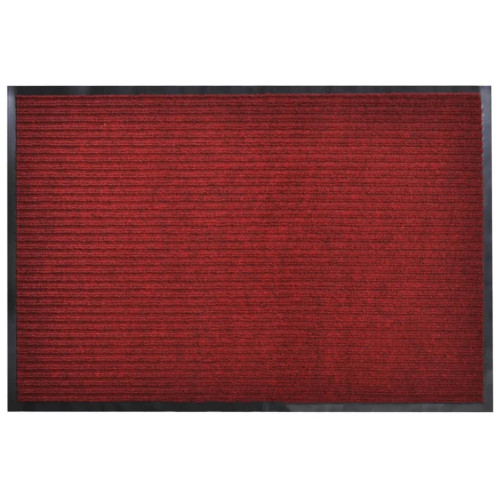vidaXL Dörrmatta PVC 90 x 150 cm röd