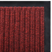 Produktbild för Dörrmatta röd 120 x 180 cm PVC