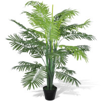 Miniatyr av produktbild för Konstväxt Palmträd med kruka 130 cm