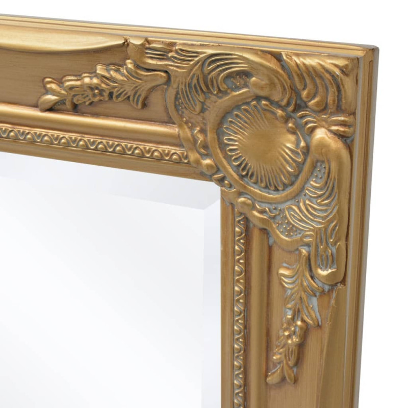 Produktbild för Väggspegel i barockstil 100x50 cm guld