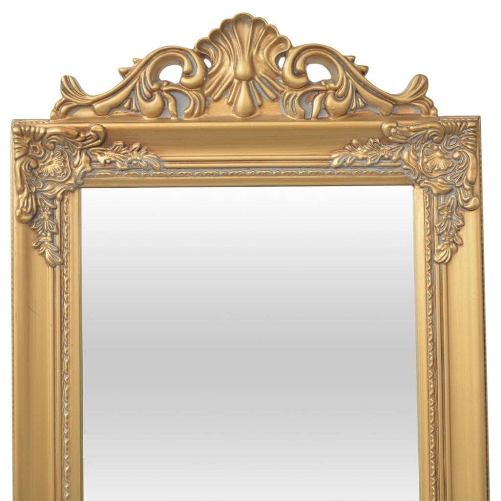Produktbild för Fristående spegel i barockstil 160x40 cm guld