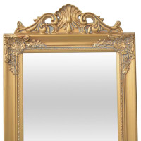 Produktbild för Fristående spegel i barockstil 160x40 cm guld
