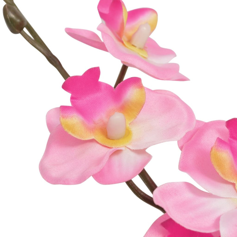 Produktbild för Konstväxt Orkidé med kruka 30 cm rosa
