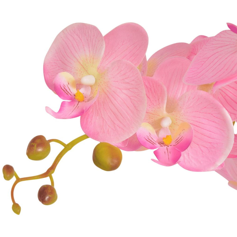 Produktbild för Konstväxt Orkidé med kruka 65 cm rosa