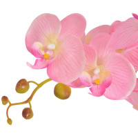 Miniatyr av produktbild för Konstväxt Orkidé med kruka 75 cm rosa