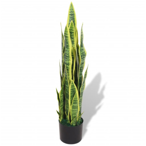 vidaXL Konstväxt Svärmorstunga med kruka 90 cm grön