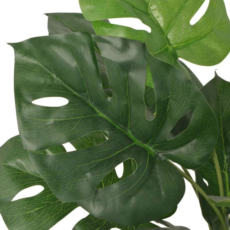 Produktbild för Konstväxt Monstrera med kruka 45 cm grön