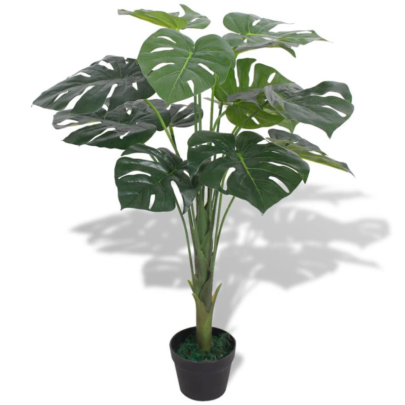 Produktbild för Konstväxt Monstrera med kruka 70 cm grön
