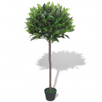 Miniatyr av produktbild för Konstväxt Lagerträd med kruka 125 cm grön