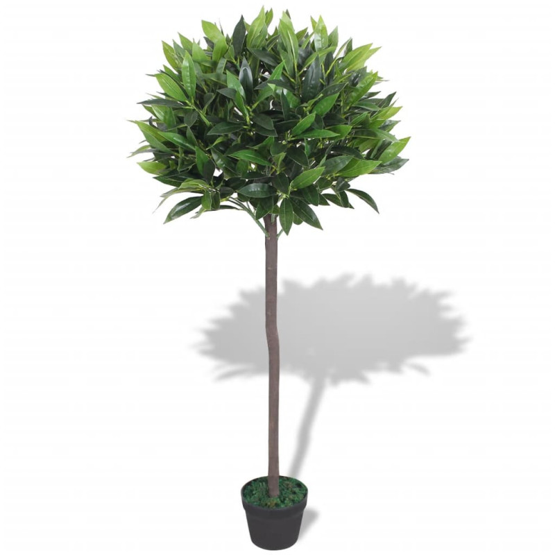 Produktbild för Konstväxt Lagerträd med kruka 125 cm grön