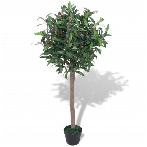 vidaXL Konstväxt Lagerträd med kruka 120 cm grön
