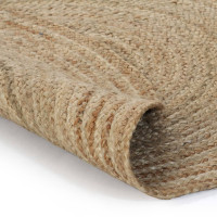 Produktbild för Jutematta flätad rund 120 cm