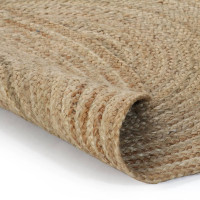Produktbild för Jutematta flätad rund 150 cm