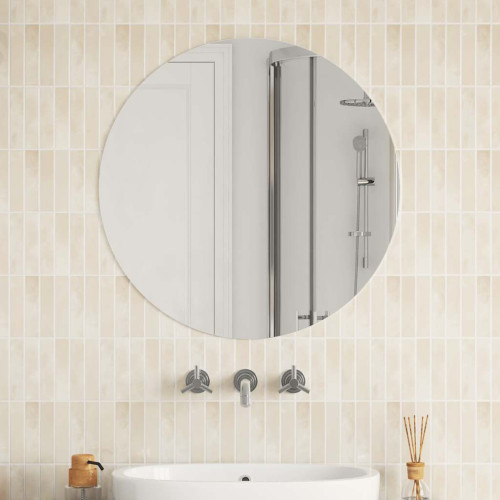 vidaXL Väggspegel rund 70 cm glas - Speglar