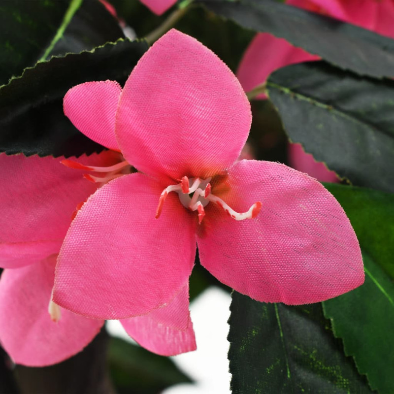 Produktbild för Konstväxt rhododendron med kruka 155 cm grön och rosa