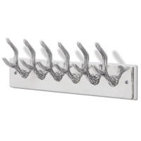 Produktbild för Kroklist 4 st silver aluminium