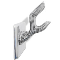 Produktbild för Kroklist 4 st silver aluminium