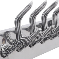 Produktbild för Kroklist 4 st silver aluminium