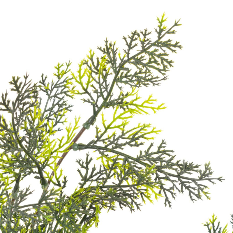 Produktbild för Konstväxt Cypressträd med kruka 150 cm grön