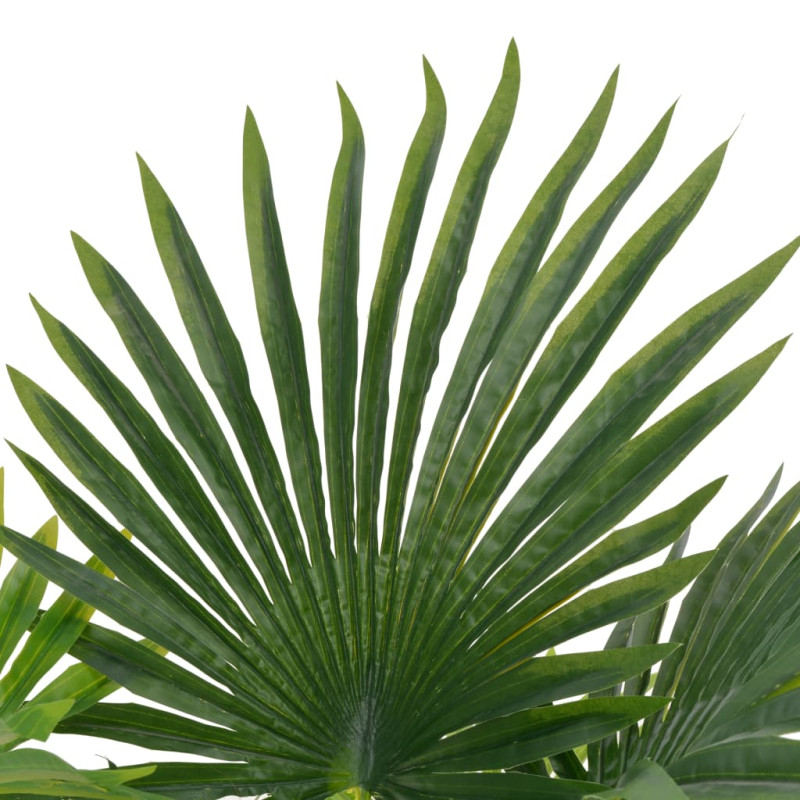 Produktbild för Konstväxt Palm med kruka 70 cm grön
