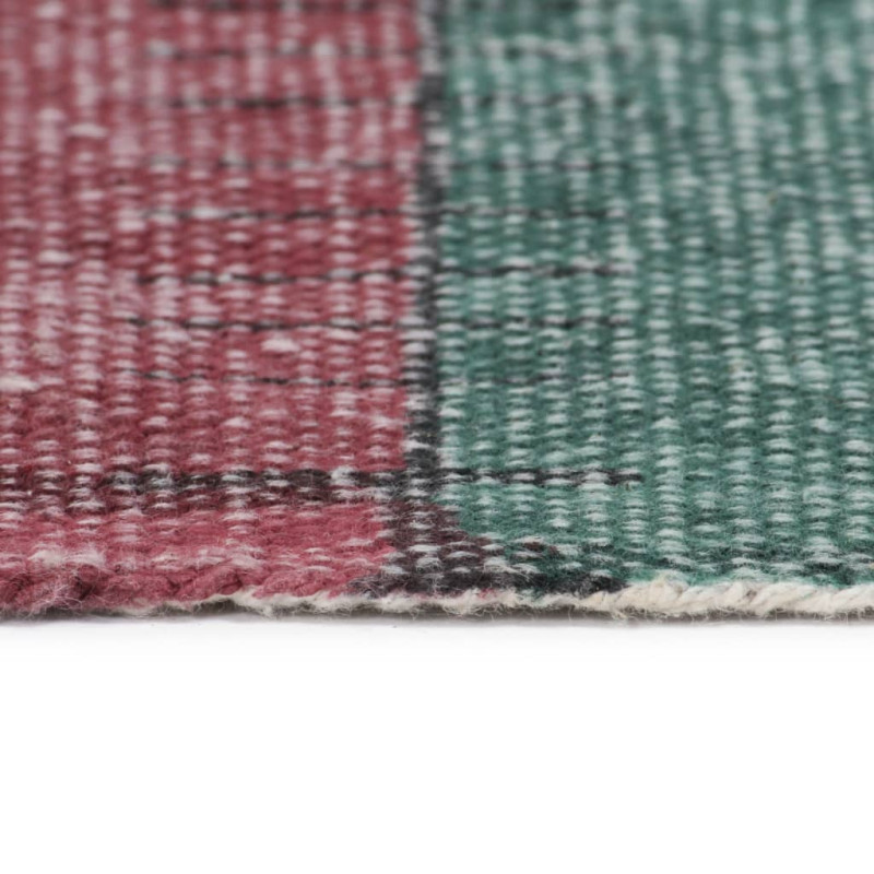Produktbild för Handvävd kelimmatta bomull 120x180 cm flerfärgad
