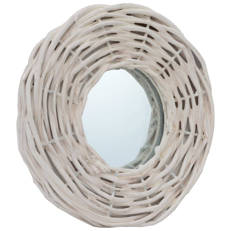 Produktbild för Speglar 3 st vit 15 cm korgmaterial