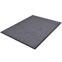 Produktbild för Dörrmatta grå 117x220 cm PVC