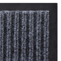 Produktbild för Dörrmatta grå 117x220 cm PVC